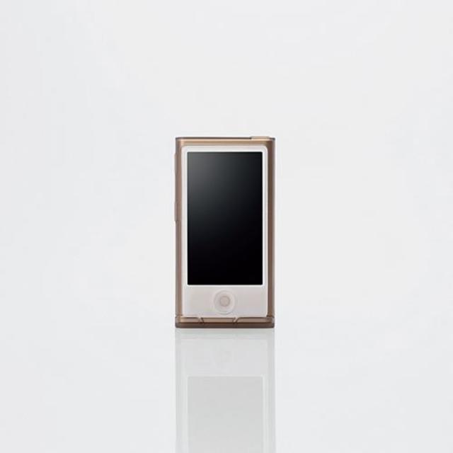 ELECOM(エレコム)の7th iPod nano用シリコンケース クリアブラック スマホ/家電/カメラのオーディオ機器(ポータブルプレーヤー)の商品写真