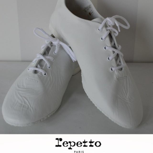 repetto(レペット)のレペット JAZZ/ジャズ (T012)  白 38（23.5〜24センチ） レディースの靴/シューズ(バレエシューズ)の商品写真