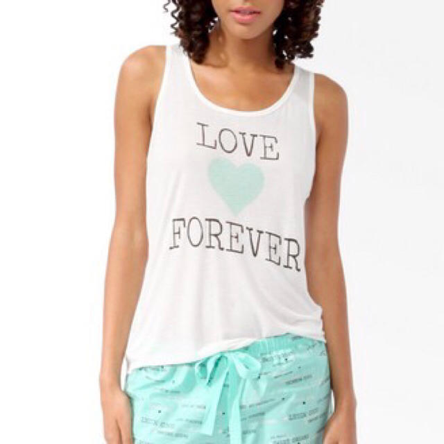 FOREVER 21(フォーエバートゥエンティーワン)のFOREVER21 Love Forever PJ レディースのトップス(タンクトップ)の商品写真