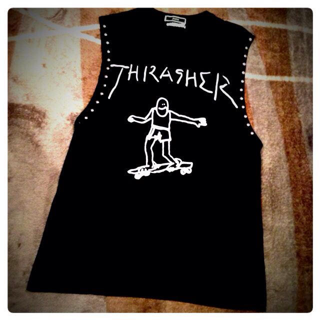 jouetie(ジュエティ)のjouetie×THRASHERミニOP レディースのトップス(Tシャツ(半袖/袖なし))の商品写真