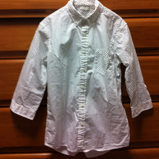 ジーユー(GU)のg.u. メンズドットシャツ 7分袖(Tシャツ(長袖/七分))