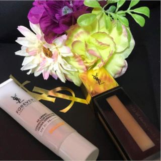 イヴサンローランボーテ(Yves Saint Laurent Beaute)の【未使用同様】イヴサンローラン 下地とファンデ(ファンデーション)