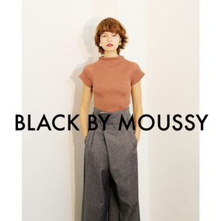 ブラックバイマウジー(BLACK by moussy)の コットンリブフレンチスリーブニット ブラックバイマウジー(カットソー(半袖/袖なし))