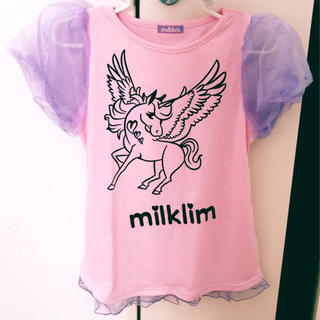 ミルクリーム(milklim)のオーガンジーユニコーン(Tシャツ(半袖/袖なし))