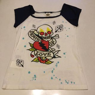 エドハーディー(Ed Hardy)のED HARDYカットソー❤︎Sサイズ(Tシャツ(半袖/袖なし))