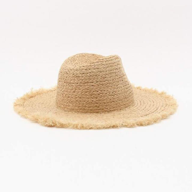 Ungrid(アングリッド)の❤️新品タグ付き❤️Ungrid フリンジHAT❤️ラフィア アングリッド レディースの帽子(麦わら帽子/ストローハット)の商品写真