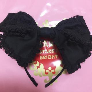 ベイビーザスターズシャインブライト(BABY,THE STARS SHINE BRIGHT)の定番カチューシャ(黒)❤️新品❤️送料込み❤️(カチューシャ)