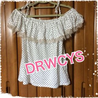 ドロシーズ(DRWCYS)の新品♡日本製♡レースオフショルカットソー(カットソー(半袖/袖なし))