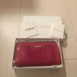 クロエ(Chloe)のクロエ☆長財布 ショッキングピンク 美品(財布)