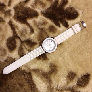 シリコン製★腕時計  ホワイト(腕時計)