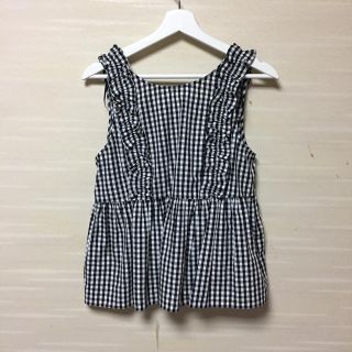 ザラ(ZARA)のZARA ギンガムチェックビスチェ(カットソー(半袖/袖なし))