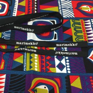 マリメッコ(marimekko)のcoco様専用 2個分 廃盤 貴重 マリメッコ ロゴ リボン ハンドメイド 等に(各種パーツ)