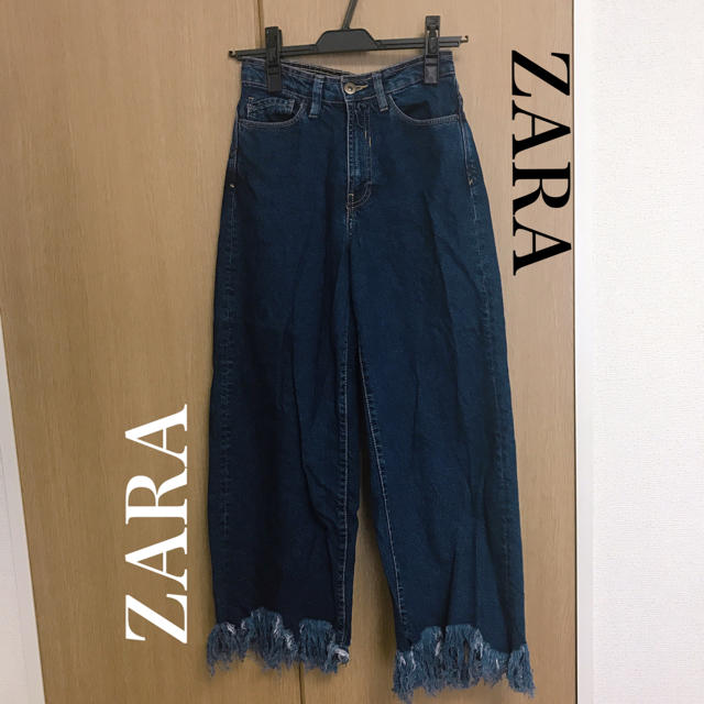 ZARA(ザラ)のZARA フリンジ ワイドパンツ レディースのパンツ(カジュアルパンツ)の商品写真