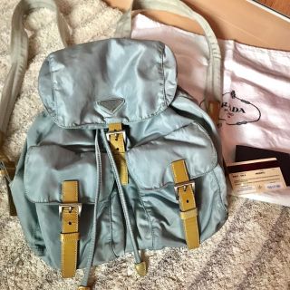 プラダ(PRADA)のプラダ ナイロンリュック ブルー(リュック/バックパック)