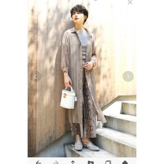 アメリヴィンテージ(Ameri VINTAGE)のameri vintage ロングシフォンカーディガン(カーディガン)