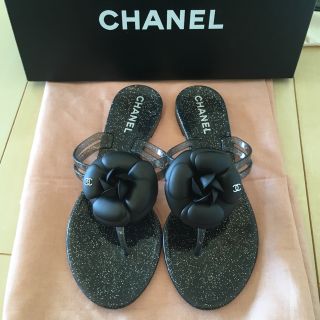 シャネル(CHANEL)の超美品♥️ CHANEL カメリアサンダル 35(サンダル)