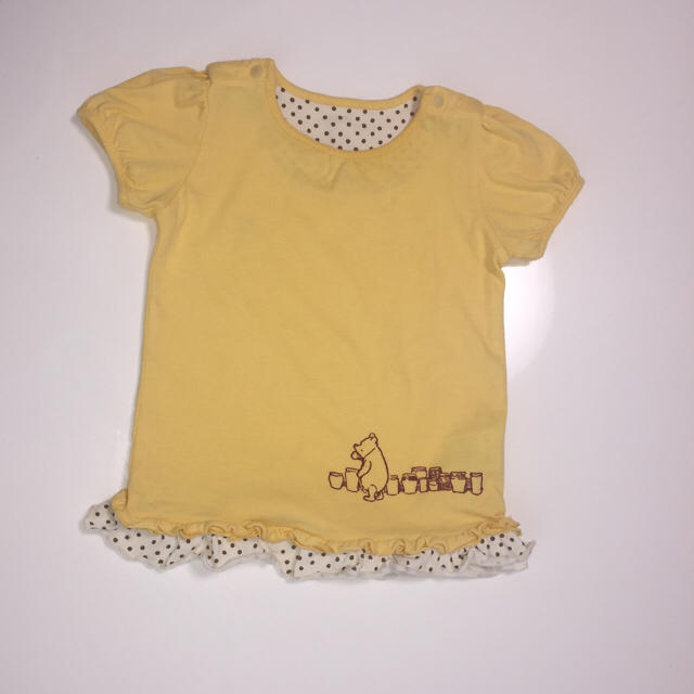 ベルメゾン(ベルメゾン)のプーさんTシャツ90サイズ キッズ/ベビー/マタニティのキッズ服女の子用(90cm~)(Tシャツ/カットソー)の商品写真