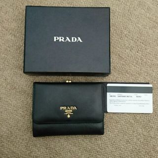 プラダ(PRADA)のぴか様専用★正規品 プラダ 財布 がま口 ブラック(財布)