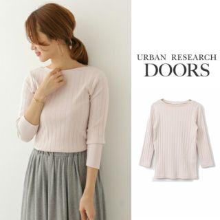 アーバンリサーチ(URBAN RESEARCH)の新品タグ付40％OFF▼DOORS 針抜きフライス7分Tシャツ(カットソー(長袖/七分))