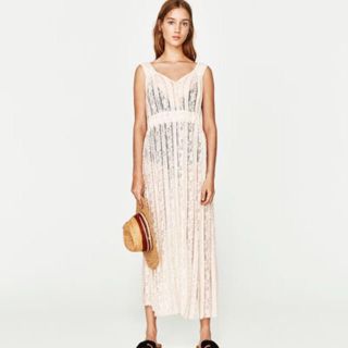 ザラ(ZARA)の新品♡ZARA ザラ zara レース ロング  マキシ ワンピース(ロングワンピース/マキシワンピース)