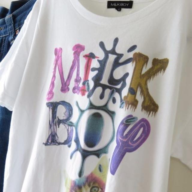 MILKBOY(ミルクボーイ)のレア MILK BOY ミルクボーイ Ｔシャツ ロゴＴシャツ メンズのトップス(Tシャツ/カットソー(半袖/袖なし))の商品写真