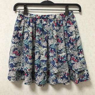 ポールアンドジョー(PAUL & JOE)のizu★様専用 美品 ポール&ジョー シスター スカート フリル 花柄(ミニスカート)