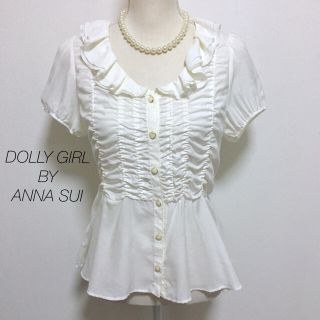 ドーリーガールバイアナスイ(DOLLY GIRL BY ANNA SUI)のDOLLYGIRL BY ANNASUI 半袖フリルブラウス(シャツ/ブラウス(半袖/袖なし))