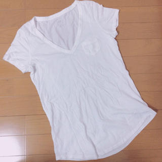 ギャップ(GAP)のTシャツ ギャップ gap 白 ホワイト シンプル Vネック(Tシャツ(半袖/袖なし))