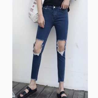 スタイルナンダ(STYLENANDA)の🥀【原価4200円／韓国／ダメージデニム】 #パンツ #ジーパン 🥀(デニム/ジーンズ)