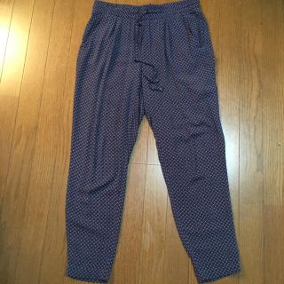 ザラ(ZARA)のZARA テーパードパンツ 柄 ウエストゴム L(その他)