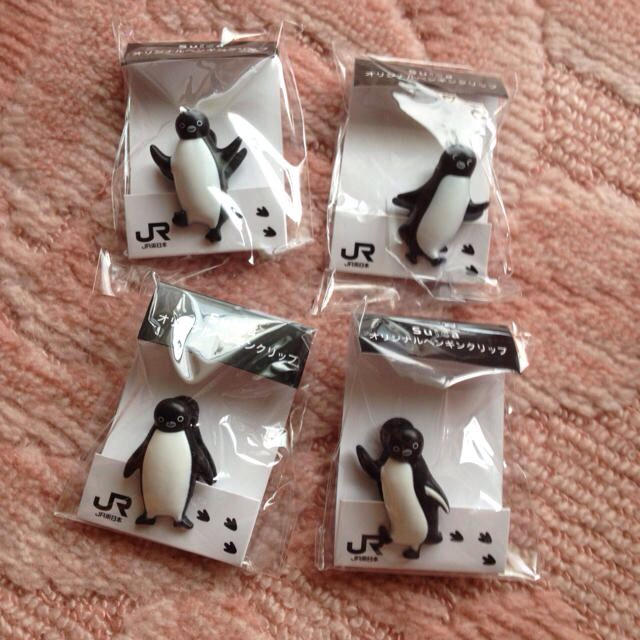 Suica♡ペンギンクリップマグネット エンタメ/ホビーのおもちゃ/ぬいぐるみ(ぬいぐるみ)の商品写真