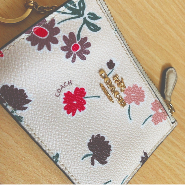 COACH(コーチ)のcoach コーチ パスケース 花柄 レディースのファッション小物(名刺入れ/定期入れ)の商品写真