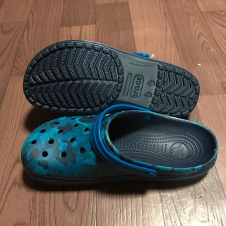 クロックス(crocs)の希少品 クロックス サンダル 27cm カモ 2 クロッグ 迷彩 ウルトラマリン(サンダル)