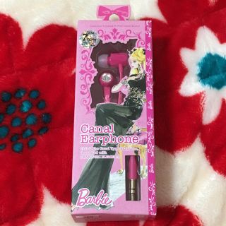 バービー(Barbie)のBarbie♡カナル型イヤホン ピンク フラット(ヘッドフォン/イヤフォン)