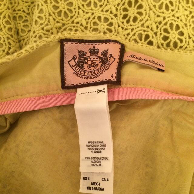 Juicy Couture(ジューシークチュール)のフラワーレース編みスカート🎀JC レディースのスカート(ミニスカート)の商品写真