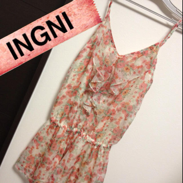 INGNI(イング)のINGNI♡花柄ロンパース♡春シフォン♡ レディースのパンツ(オールインワン)の商品写真