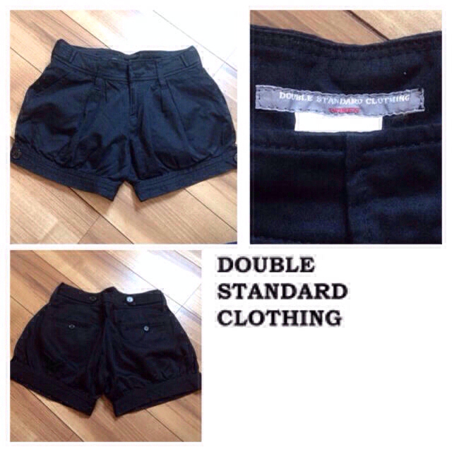 DOUBLE STANDARD CLOTHING(ダブルスタンダードクロージング)のダブスタ黒ショートパンツS レディースのパンツ(ショートパンツ)の商品写真