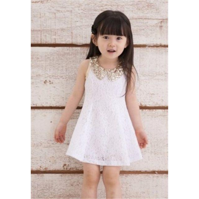 5M 7M 9M 11M 13M 韓国風 ラウンド襟　ノースリーブ ワンピース キッズ/ベビー/マタニティのキッズ服女の子用(90cm~)(ワンピース)の商品写真