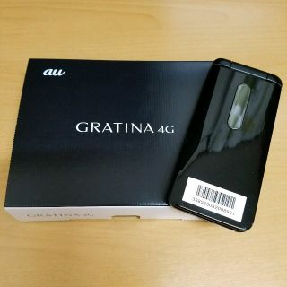 キョウセラ(京セラ)の新品 au GRATINA 4G KYF31 ブラック ガラホ(携帯電話本体)