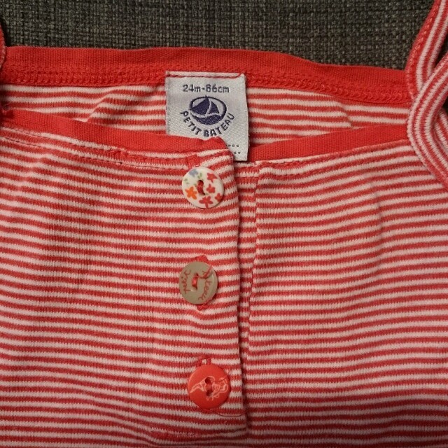 PETIT BATEAU(プチバトー)のプチバトー ワンピース 90㎝ 綿100% キッズ/ベビー/マタニティのキッズ服女の子用(90cm~)(ワンピース)の商品写真