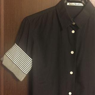 アクネ(ACNE)のyoko様専用☆Acne Studioブラックシャツ(シャツ/ブラウス(半袖/袖なし))