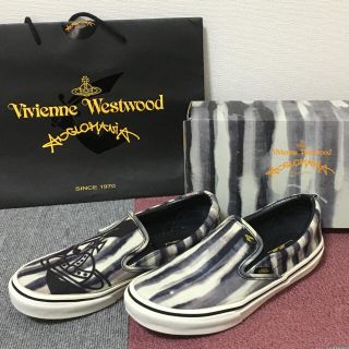 ヴィヴィアンウエストウッド(Vivienne Westwood)の値下げ vivienne ✖️ vans スリッポン 【限定品(スニーカー)