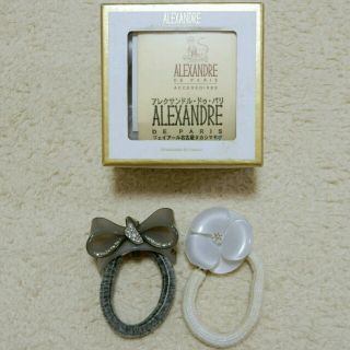 アレクサンドルドゥパリ(Alexandre de Paris)のアレクサンドルドゥパリ ヘアゴム 2個セット(ヘアゴム/シュシュ)