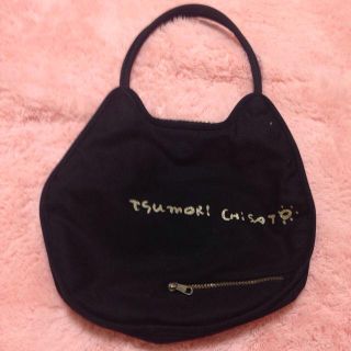 ツモリチサト(TSUMORI CHISATO)のツモリチサト ねこバック 黒(トートバッグ)