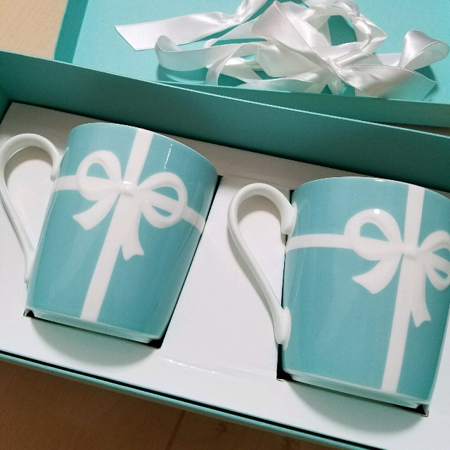 Tiffany マグカップ リボン