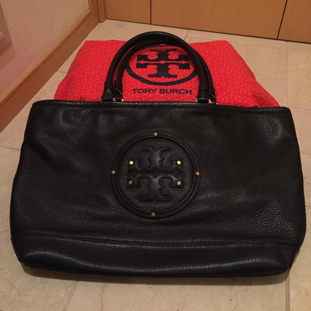 トリーバーチ TORY BURCH トートバッグ ブラック レザー-