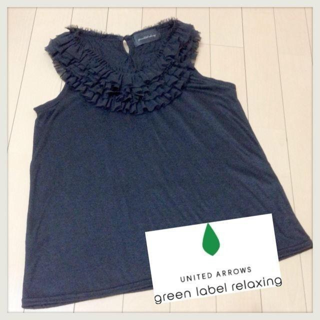 UNITED ARROWS green label relaxing(ユナイテッドアローズグリーンレーベルリラクシング)の＊ユナイテッドアローズ＊フリルトップス♡ レディースのトップス(シャツ/ブラウス(半袖/袖なし))の商品写真