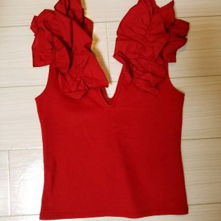 ザラ(ZARA)のZARA 今季 フリルブラウス(シャツ/ブラウス(半袖/袖なし))