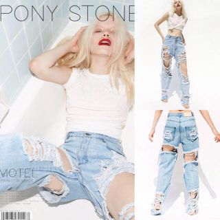 ハニーミーハニー(Honey mi Honey)の新品未使用！【PONY STONE(ポニーストーン)】"SPENCER"(デニム/ジーンズ)