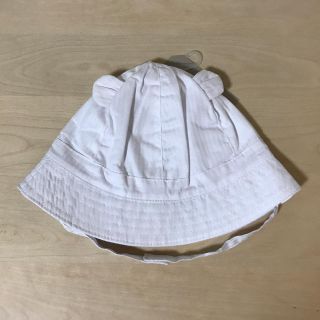 ザラキッズ(ZARA KIDS)のzarababy♡くま耳♡サンハット♡帽子♡白(帽子)